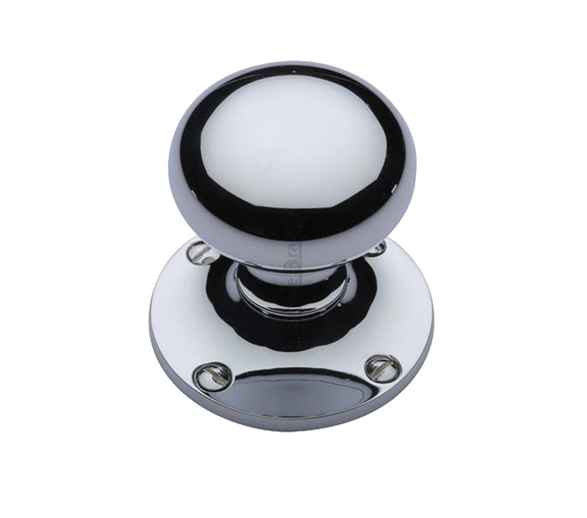 Heritage Brass Kensington Mortice Door Knobs, Polished Chrome (sold In Pairs)