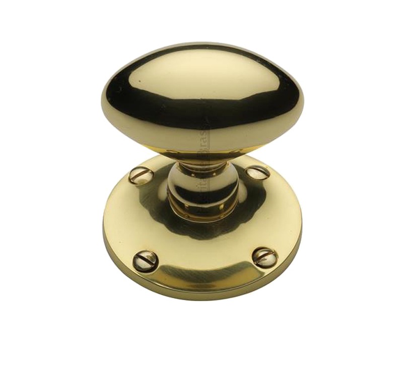 Heritage Brass Mayfair Mortice Door Knobs, Polished Brass (sold In Pairs)