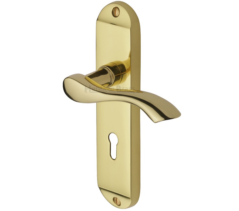Heritage Brass Algarve Polished Brass Door Handles (sold In Pairs)