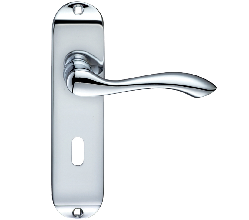 Zoo Hardware Project Range Arundel Door Handles On Backplate, Polished Chrome (sold In Pairs)