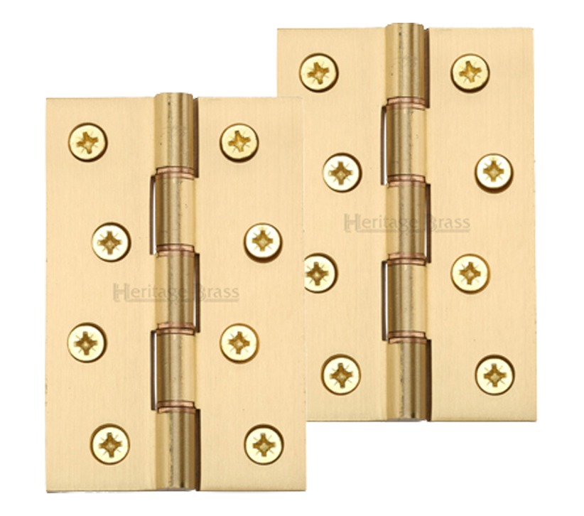 Heritage Brass 4″ X 2 5/8″ Double Phosphor Washered Butt Hinges, Satin Brass –   (sold In Pairs)