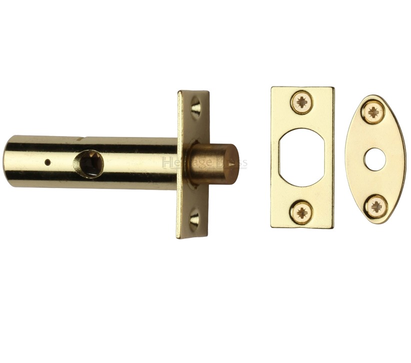 Heritage Brass Hex/rack Bolt Without Turn, Polished Brass