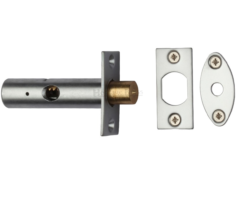 Heritage Brass Hex/rack Bolt Without Turn, Satin Chrome