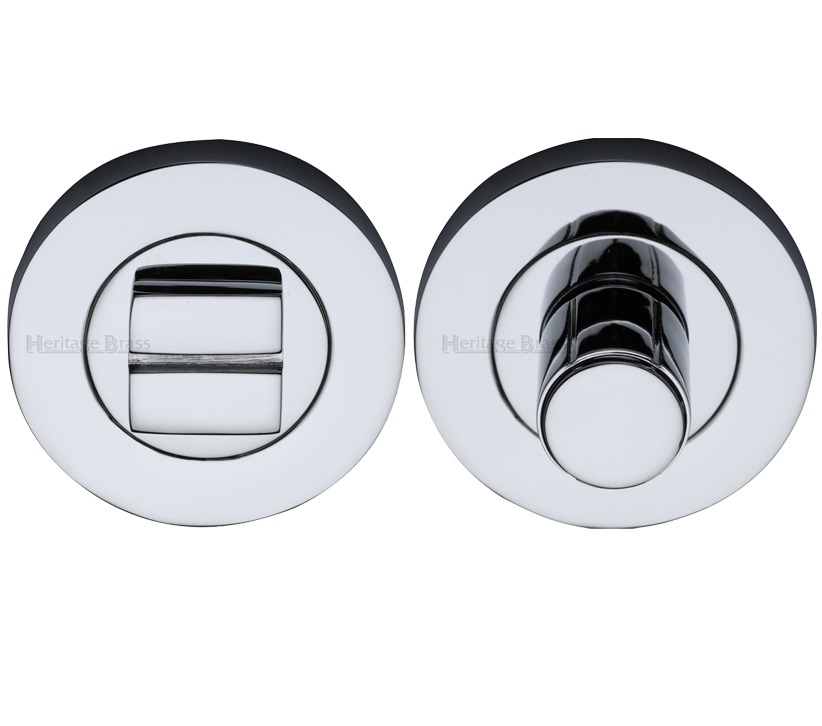 Heritage Brass Round Turn & Release (53mm Diameter), Polished Chrome