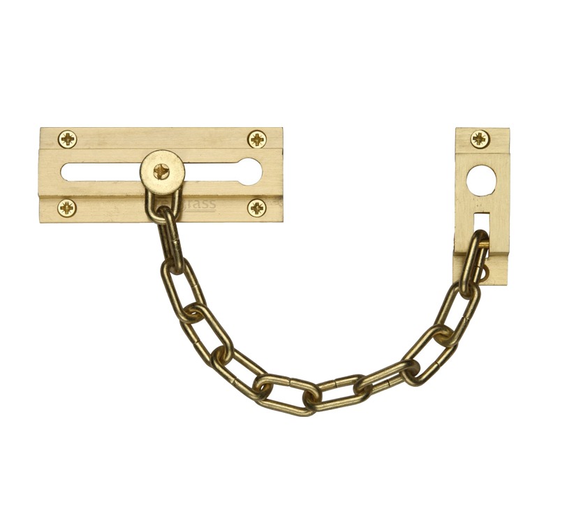 Heritage Brass Door Chain (100mm), Satin Brass –