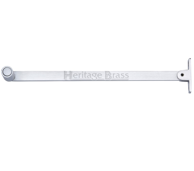 Heritage Brass Roller Arm Design Castement Stay (6″ Or 10″), Satin Chrome