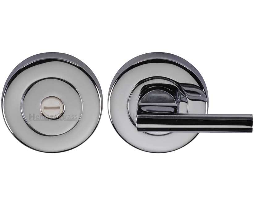Heritage Brass Disabled Turn Round 53mm Diameter Turn & Release, Polished Chrome