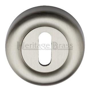 Heritage Brass Standard Key Escutcheon, Satin Nickel