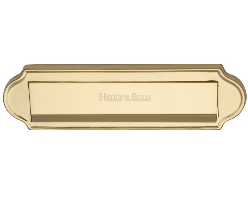 Heritage Brass Gravity Letter Plate (280mm X 78mm), Polished Brass