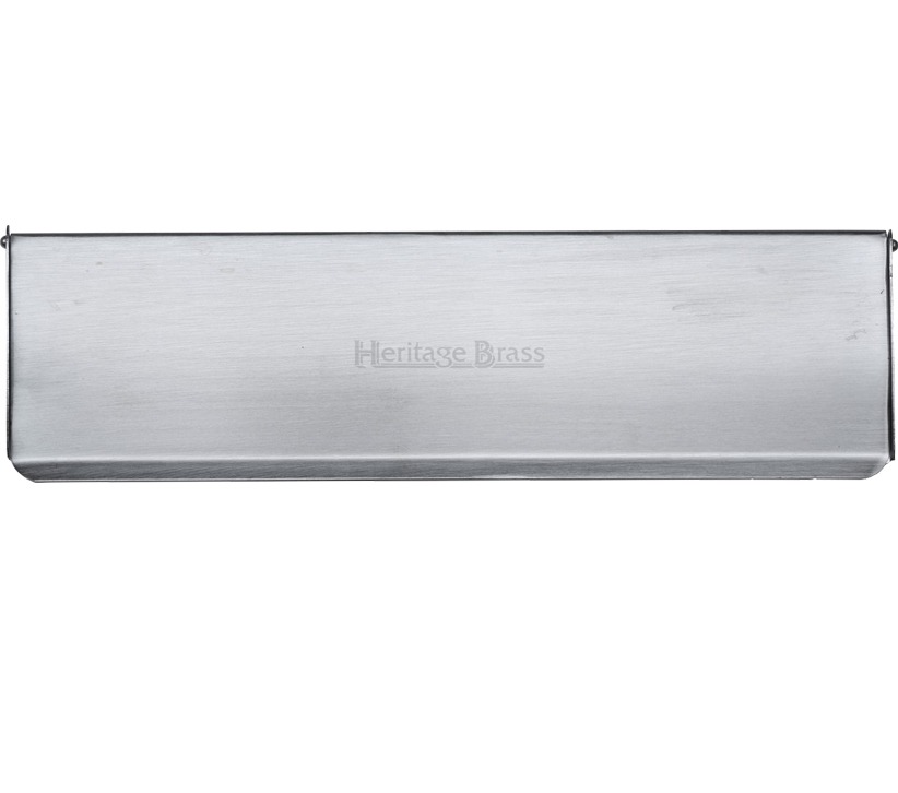 Heritage Brass Small Interior Letter Flap (280mm X 83mm), Satin Chrome