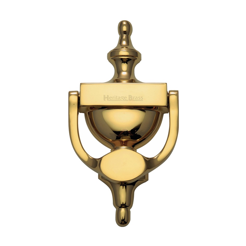 Heritage Brass Urn Door Knocker (small Or Large), Polished Brass