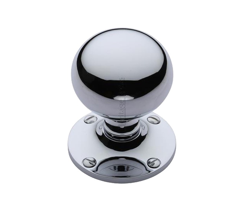 Heritage Brass Westminster Mortice Door Knobs, Polished Chrome (sold In Pairs)