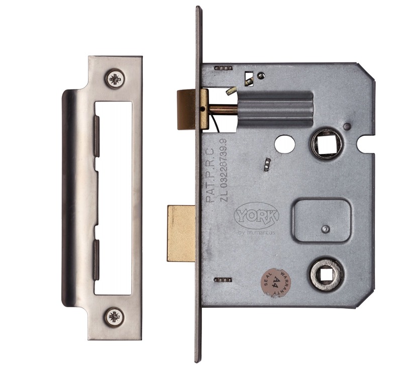 Heritage Brass 2.5 Inch Or 3 Inch Bathroom Locks (bolt Through), Satin Nickel / Satin Chrome –
