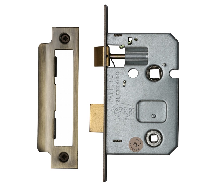 Heritage Brass 2.5 Inch Or 3 Inch Bathroom Locks (bolt Through), Antique Brass –