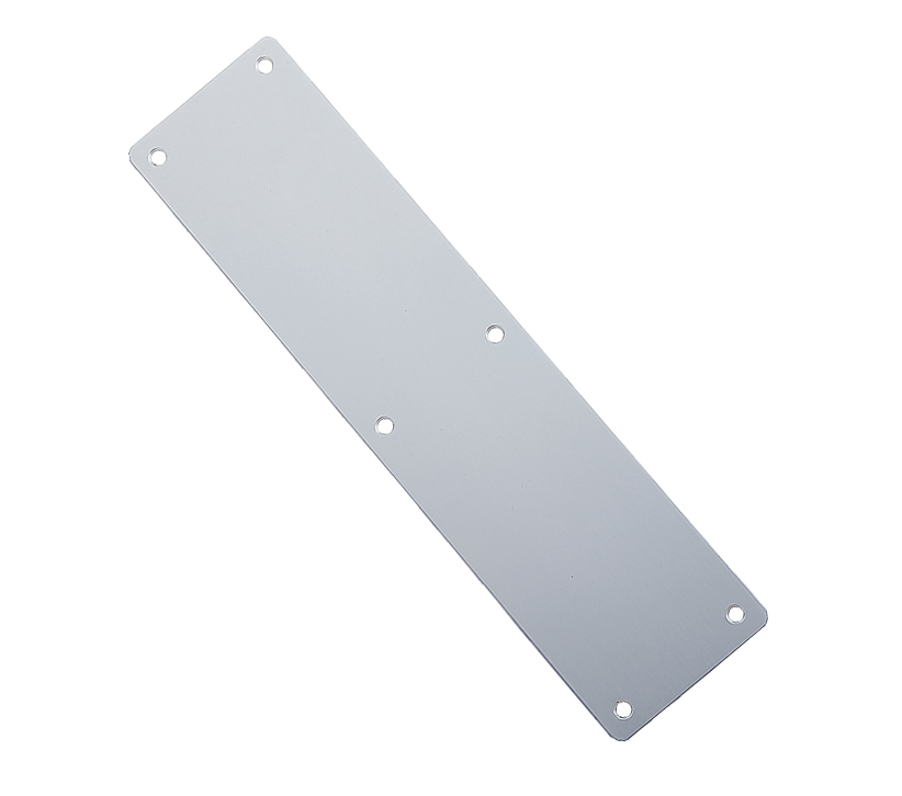 Zoo Hardware Architectural Aluminium Finger Plates (75mm – 300mm To 650mm, Satin Aluminium