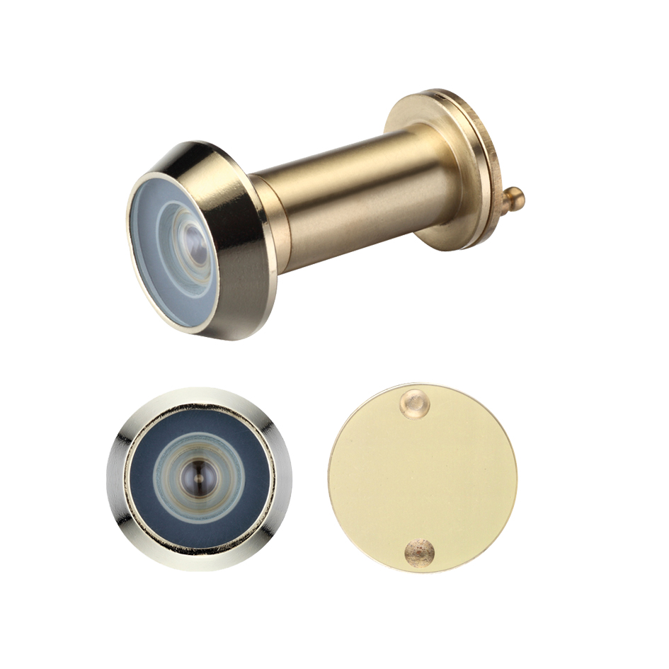 Zoo Hardware Door Viewers With Glass Lens (19mm Diameter), Polished Brass