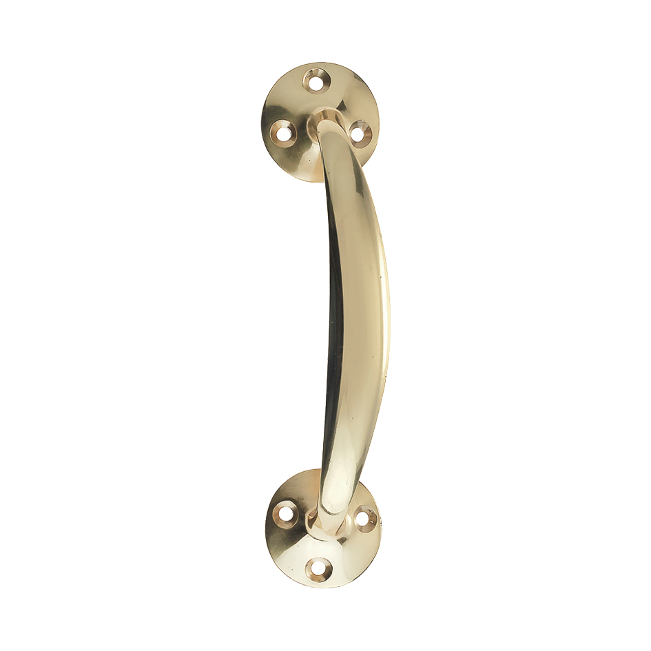 Zoo Hardware Victorian Bow Handle, Polished Brass