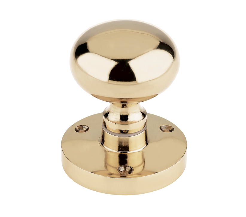Zoo Hardware Contract Mushroom Mortice Door Knobs, Polished Brass (sold In Pairs)