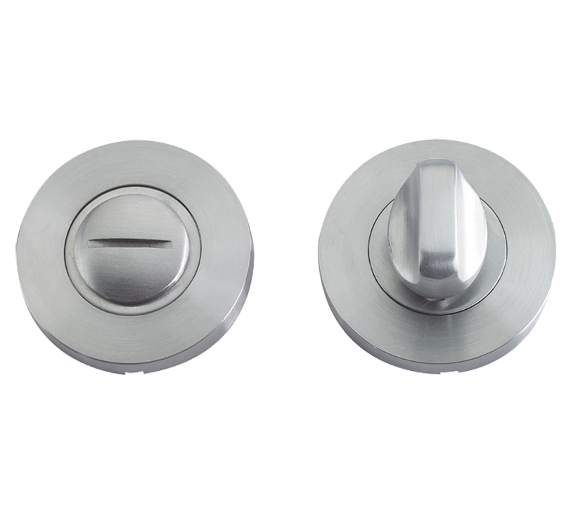 Zoo Hardware Zcs Architectural Bathroom Turn & Release, Satin Stainless Steel
