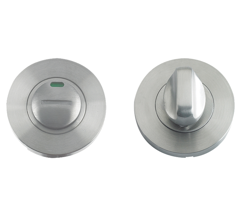 Zoo Hardware Zcs Architectural Bathroom Turn & Release With Indicator, Satin Stainless Steel