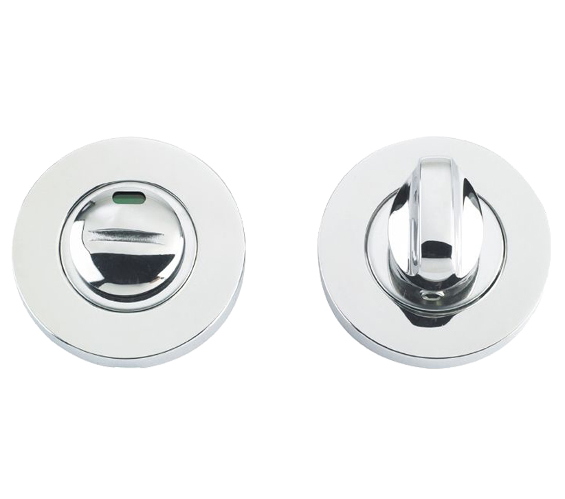 Zoo Hardware Zcs Architectural Bathroom Turn & Release With Indicator, Polished Stainless Steel