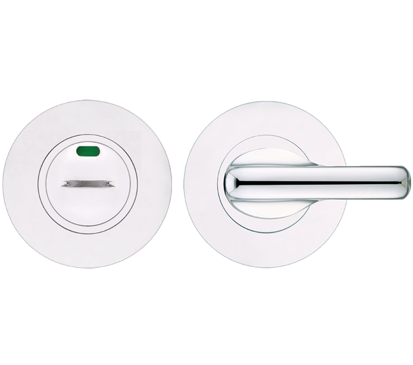 Zoo Hardware Zgs Disabled Bathroom Turn & Release With Indicator, Polished Stainless Steel