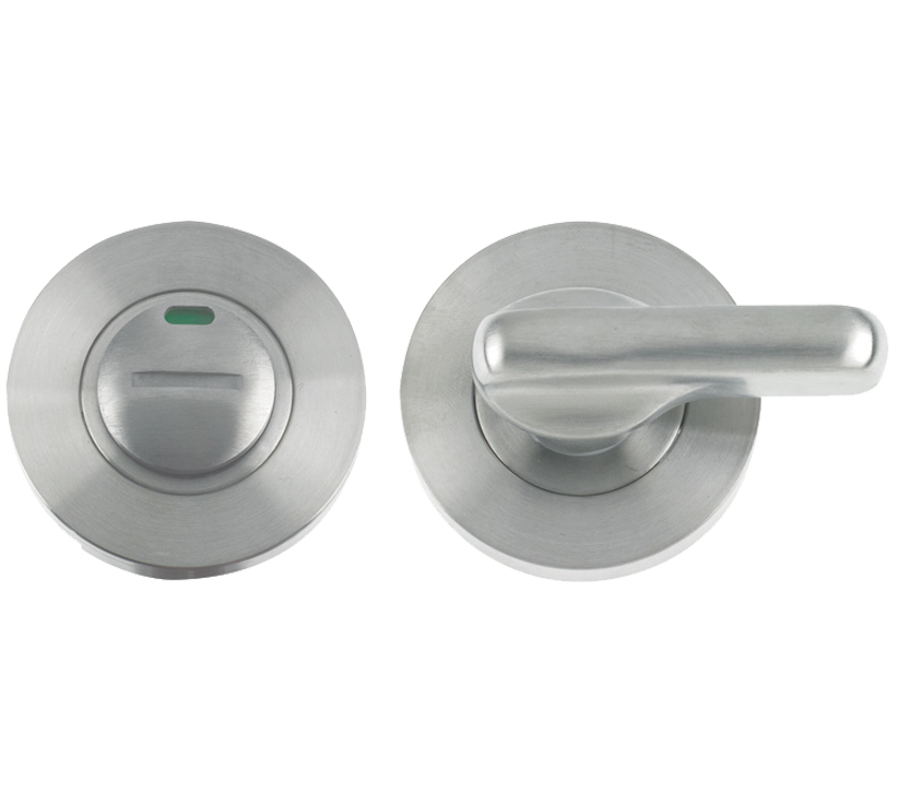 Zoo Hardware Zgs Disabled Bathroom Turn & Release With Indicator, Satin Stainless Steel