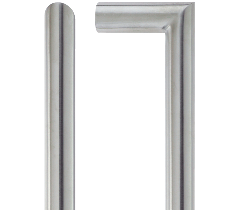 Zoo Hardware Zcs2m Contract Mitred Pull Handles (19mm Bar Diameter), Satin Stainless Steel