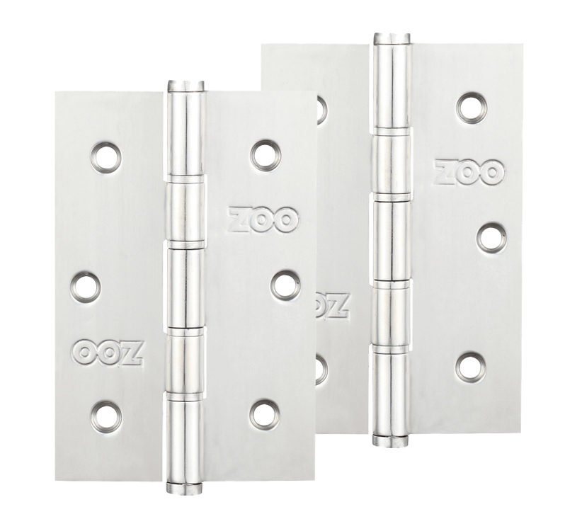Zoo Hardware 3 Inch Grade 201 Slim Knuckle Bearing Hinge, Polished Stainless Steel  (sold In Pairs)