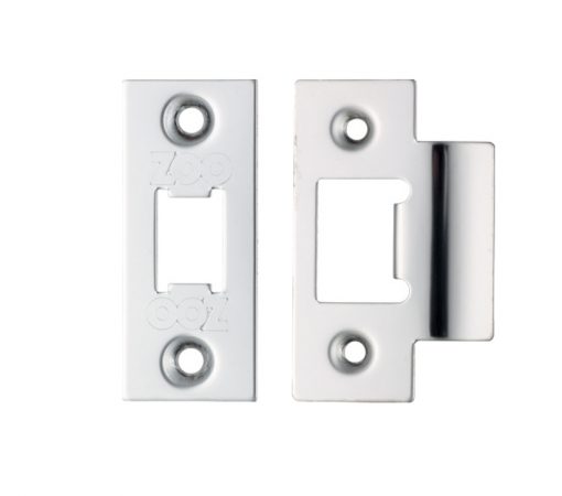 Zoo Hardware Face Plate And Strike Plate Accessory Pack, Polished Stainless Steel