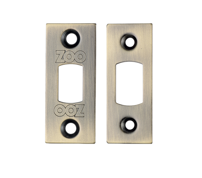 Zoo Hardware Face Plate And Strike Plate Accessory Pack, Florentine Bronze