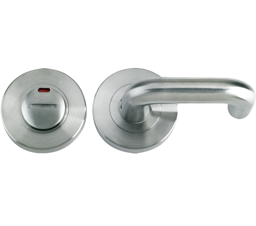 Zoo Hardware Zps Disabled Bathroom Turn & Release With Indicator & Rtd Lever, Satin Stainless Steel