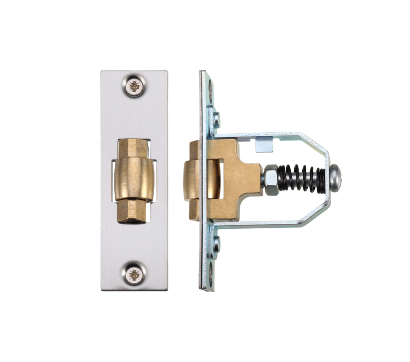 Zoo Hardware Adjustable Roller Latch (76mm), Satin Stainless Steel