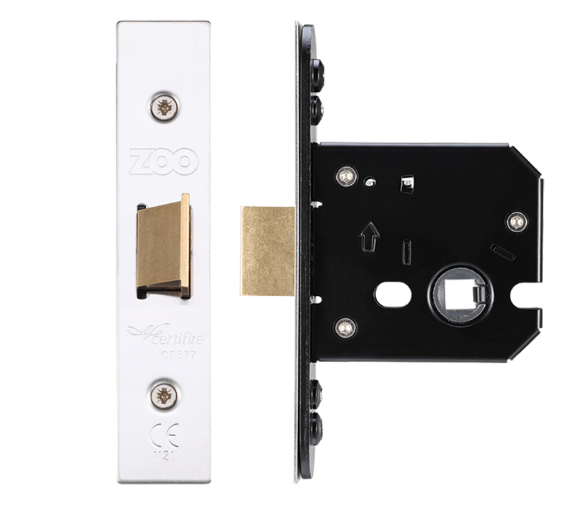 Zoo Hardware Flat Latch (67.5mm, 79.5mm Or 105.5mm), Satin Stainless Steel