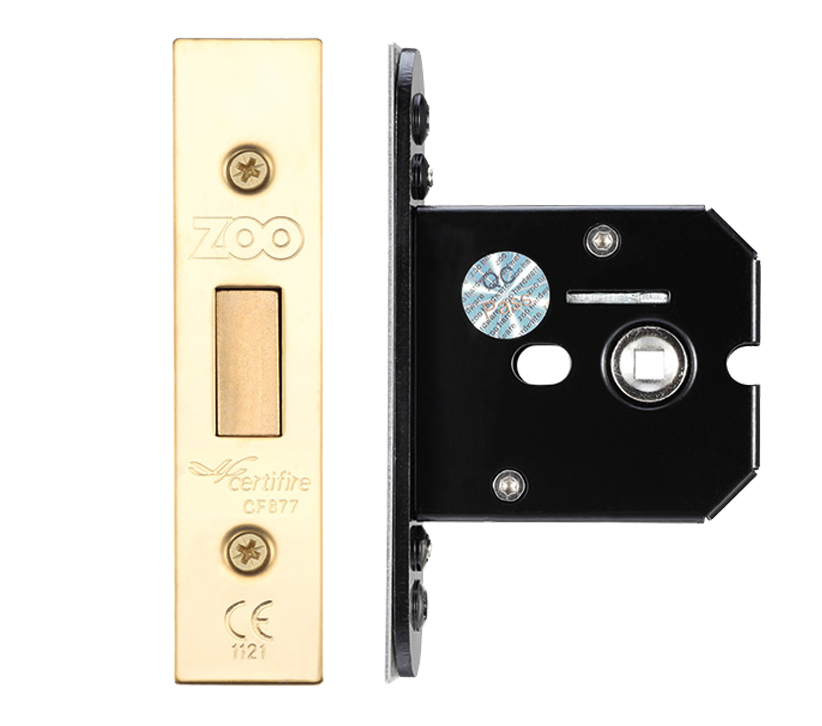 Zoo Hardware Flat Dead Bolt (67.5mm, 79.5mm Or 105.5mm), Pvd Stainless Brass