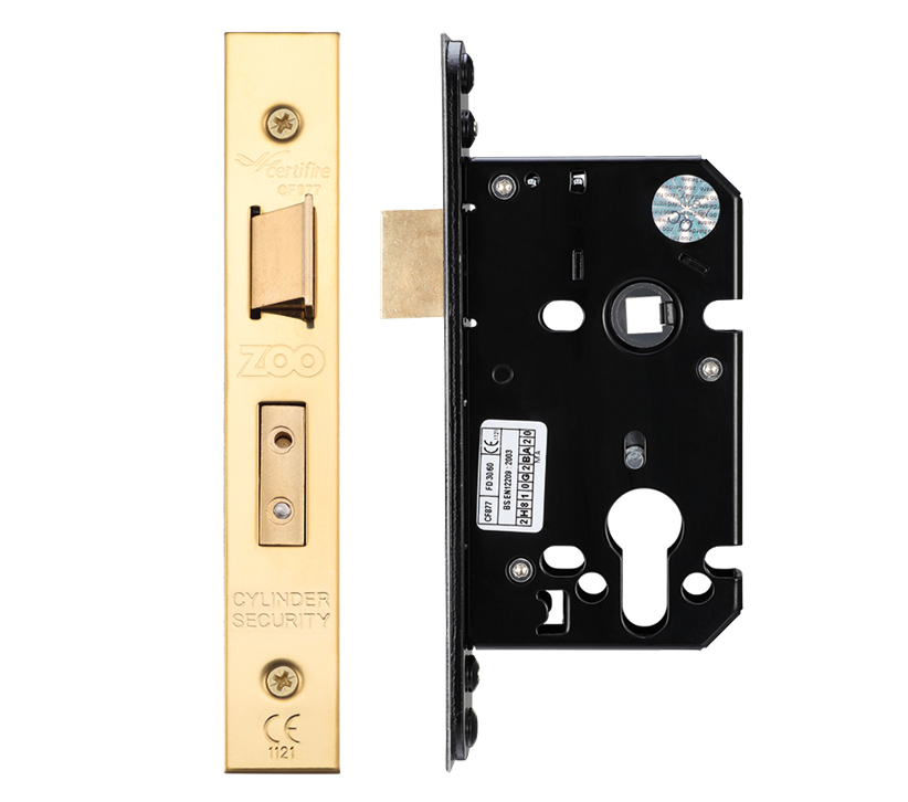 Euro Sash Lock (67.5mm OR 79.5mm), PVD Stainless Brass