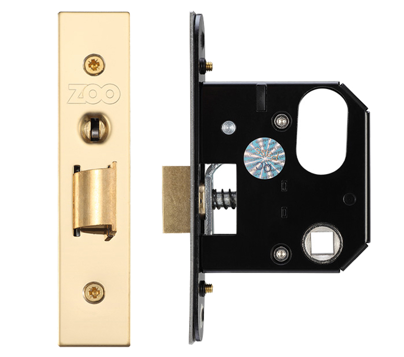 Zoo Hardware Uk Replacement Oval Night Latch (65.5mm Or 78mm), Pvd Stainless Brass