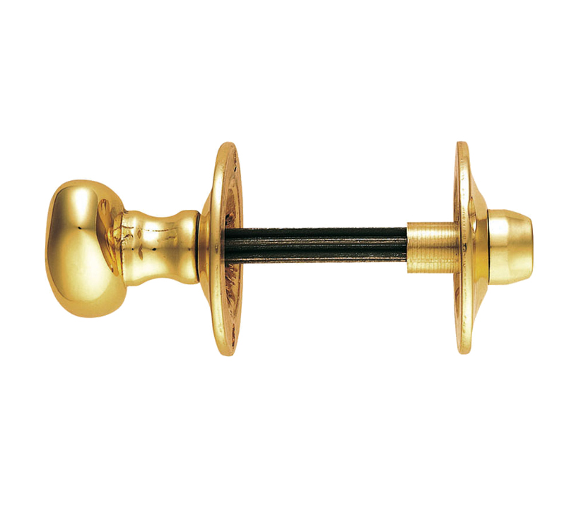 Oval Thumbturn & Release (4.5mm Spline Spindle), Polished Brass