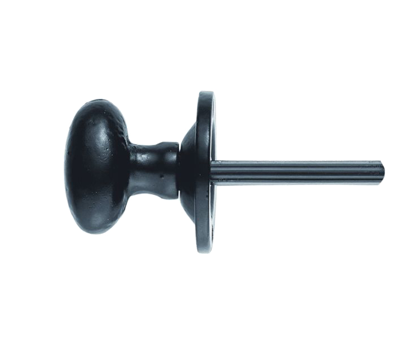 Oval Thumbturn To Operate Rack Bolt (hardened Steel Spindle), Black Antique