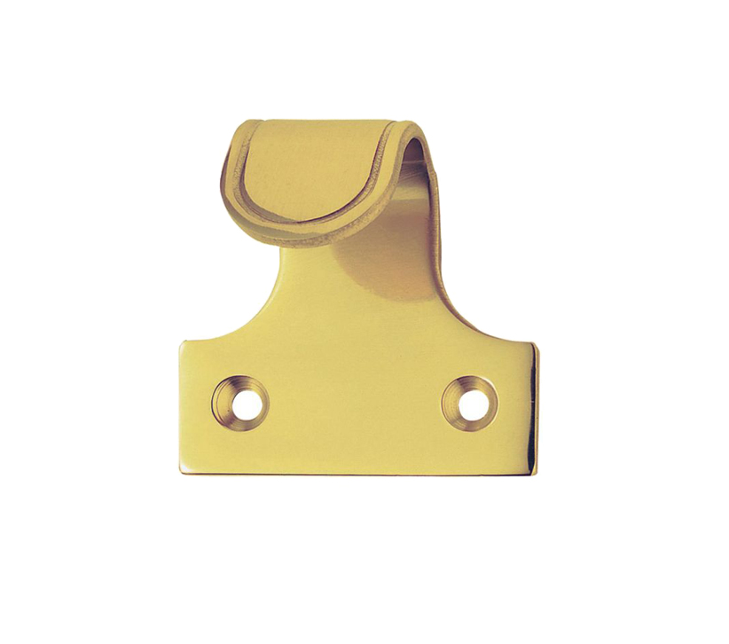 Architectural Grooved Sash Window Lift, Polished Brass