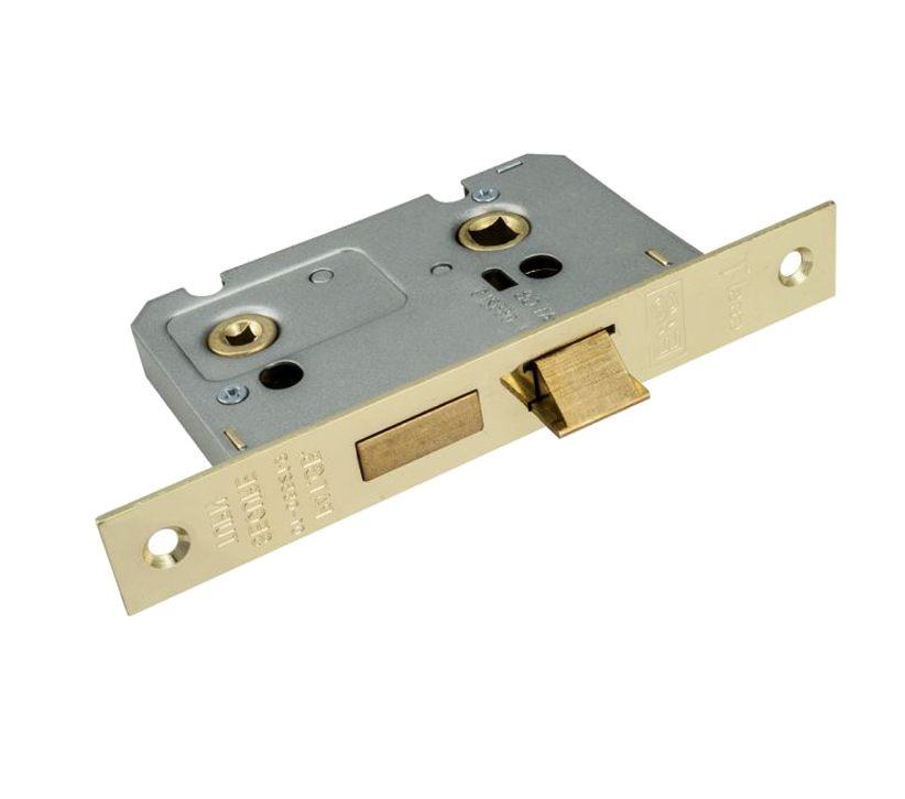 Eurospec Residential Bathroom Lock (64mm Or 76mm), Satin Brass