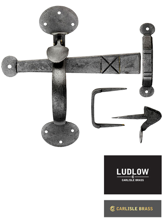 Ludlow Foundries Bean Thumb-latch (210mm X 190mm), Beeswax