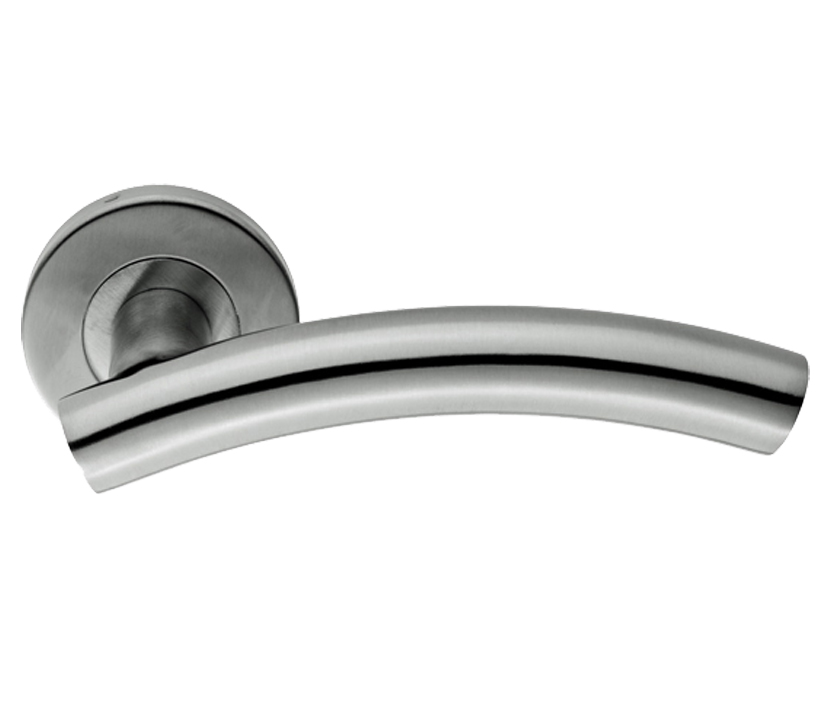 Eurospec Arched Stainless Steel Door Handles – Polished Or Satin Stainless Steel  (sold In Pairs)