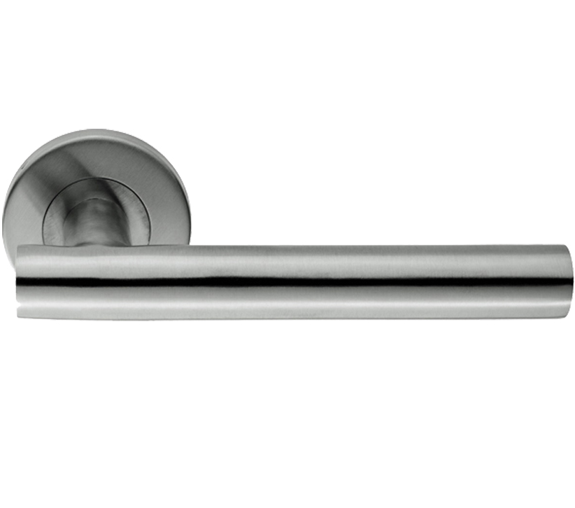 Eurospec Straight Stainless Steel Door Handles – Polished Or Satin Stainless Steel  (sold In Pairs)