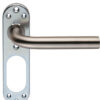 Eurospec Stainless Steel Straight Lever On Inner Backplate,