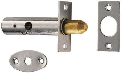 Eurospec Security (hex/rack) Door Bolts 61mm, Polished Chrome, Satin Chrome, Polished Brass And Black