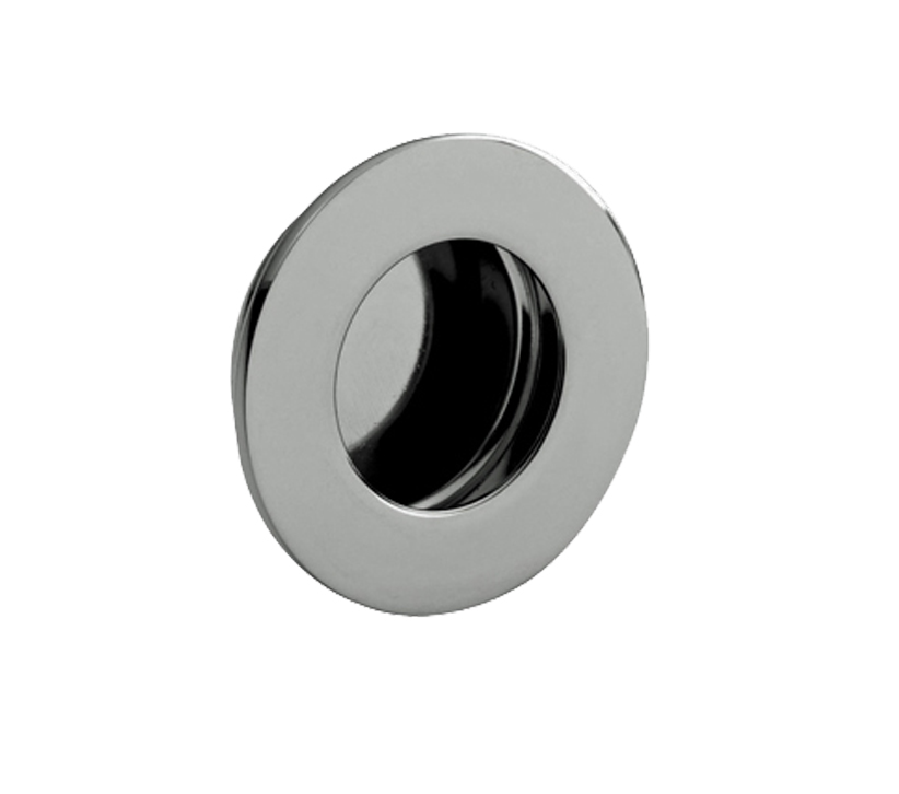 Eurospec Steelworx Circular Flush Pull (50mm Or 80mm Diameter), Polished Stainless Steel