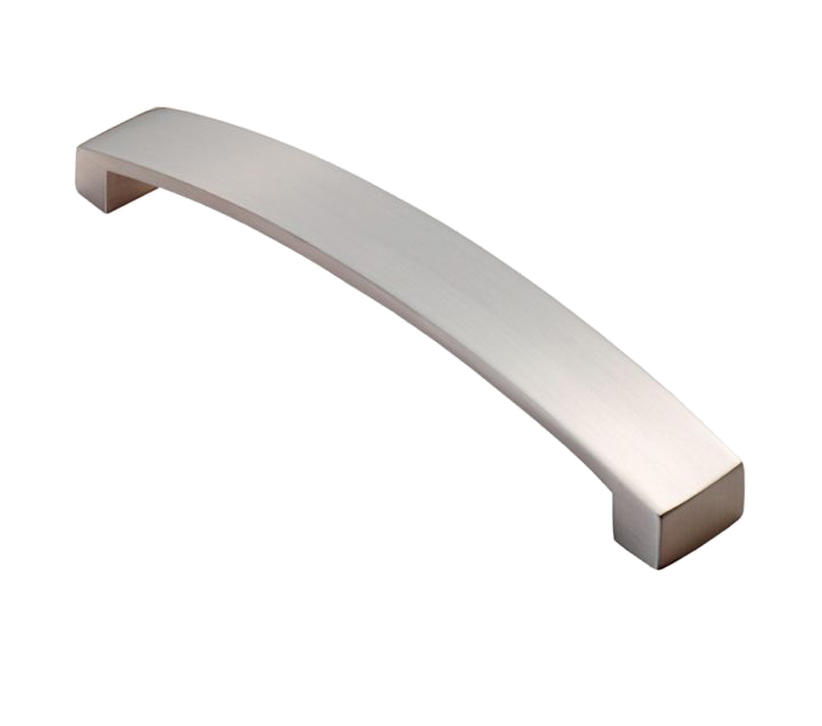 Fingertip Curva Bow Cabinet Pull Handles (160mm Or 224mm C/c), Satin Nickel
