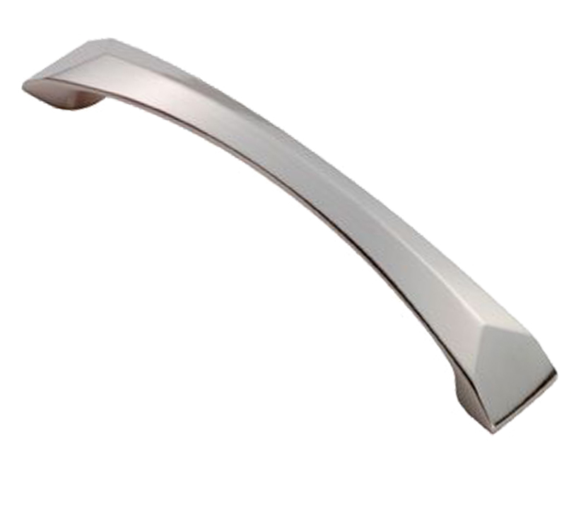 Fingertip Solo Cabinet Pull Handle (126mm C/c), Satin Nickel