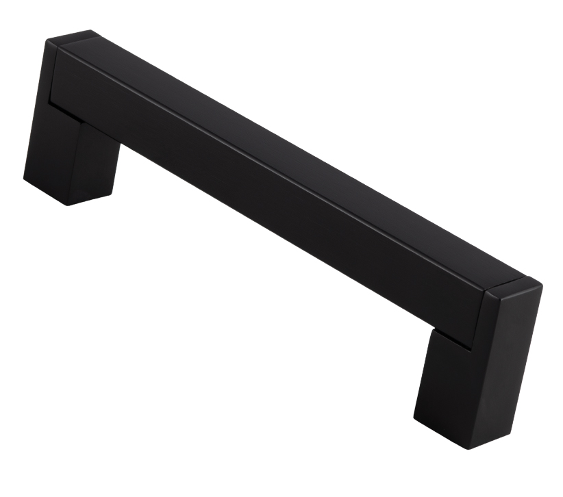 Fingertip Square Section Cabinet Handle (multiple Sizes), Black